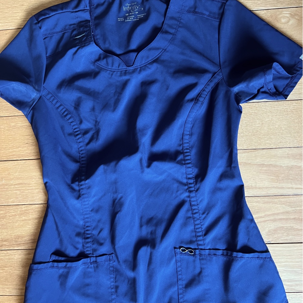 XS infinity scrubs navy blue
